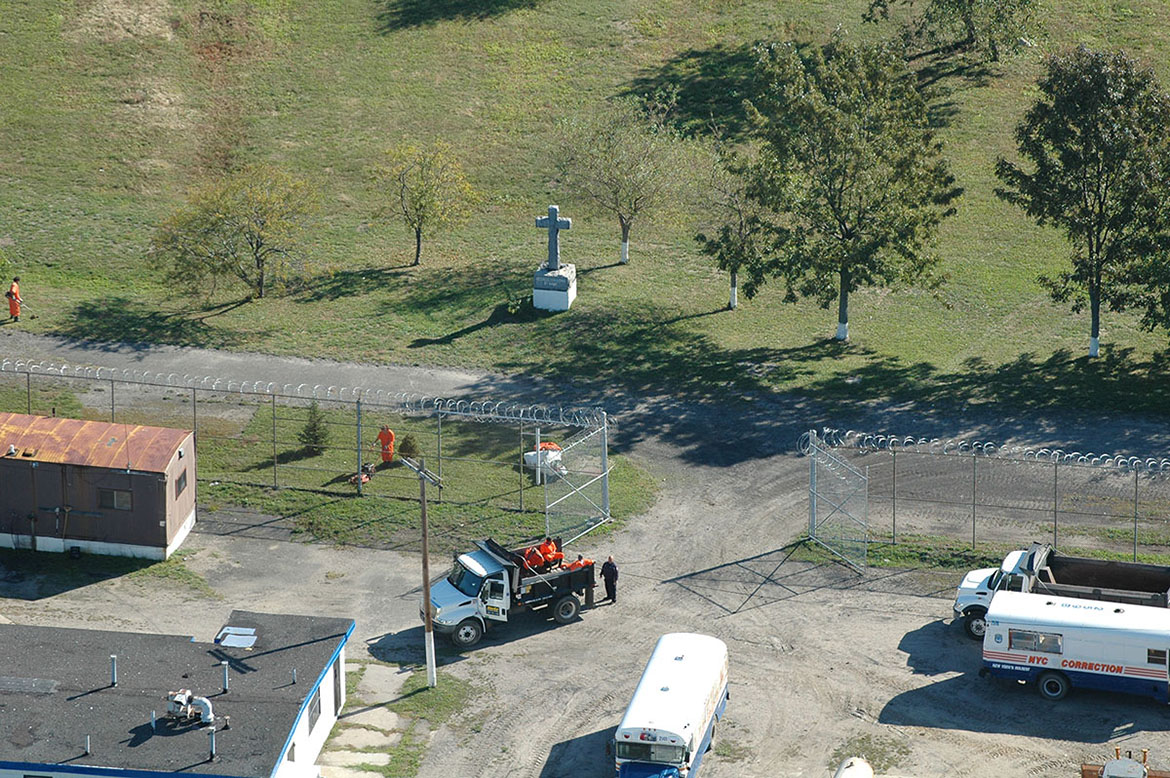 Prison Compound on Hart Island